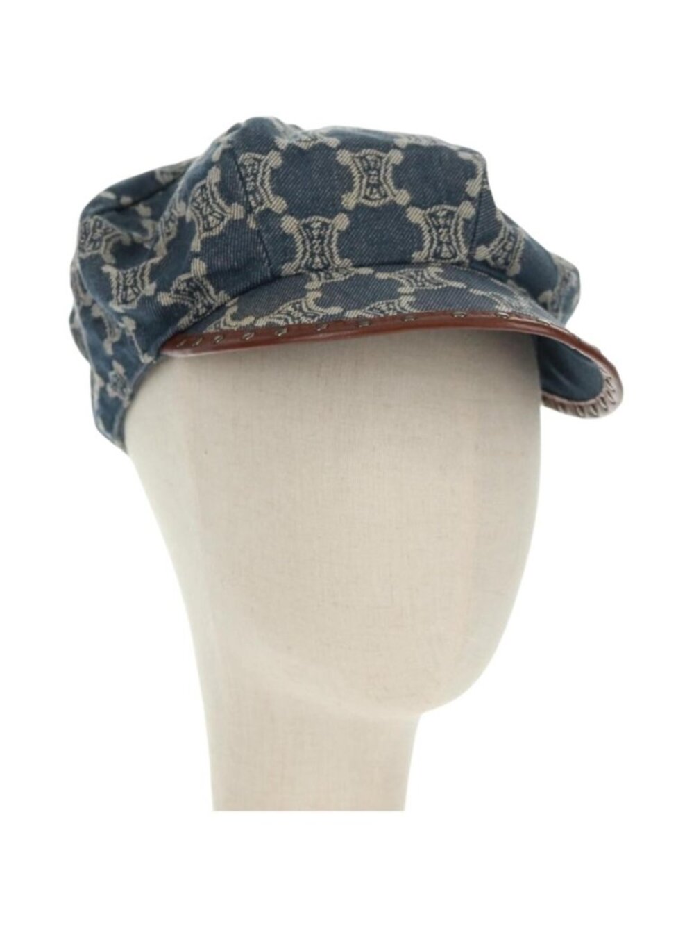 CELINE Macadam Canvas Cap Blue